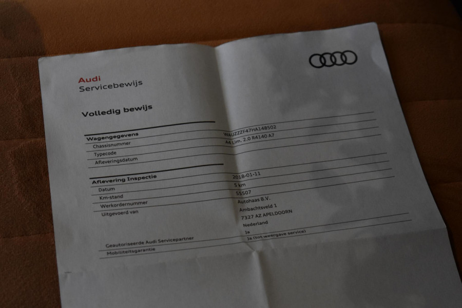 Audi A4 Limousine 2.0 TFSI S Line NAP Xenon Led DriveSelect Trekhaak StoelVw