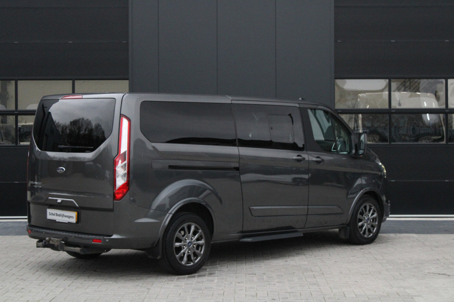 Ford Tourneo Custom 320 2.0 TDCI L2H1 185pk - 2x Schuif - Xenon - Trekhaak - Standkachel - Leder - Camera - Carplay - Blindspot - Rijklaar