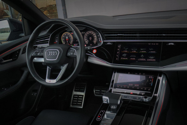 Audi Q8 60 TFSI e quattro Pro Line S Competition ADAPTIVE CRUISE | MASSAGE | STOELVERKOELING & VERWARMING | AERA PACK | STUURVERWARMING | DUBBEL GLAS | TREKHAAK | LEDER | SPORTSTOELEN |