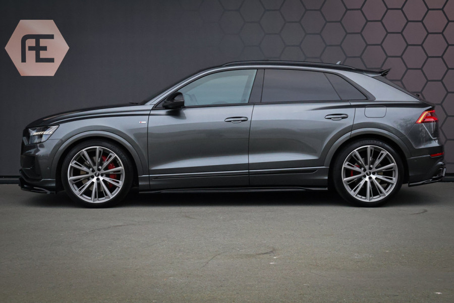Audi Q8 60 TFSI e quattro Pro Line S Competition ADAPTIVE CRUISE | MASSAGE | STOELVERKOELING & VERWARMING | AERA PACK | STUURVERWARMING | DUBBEL GLAS | TREKHAAK | LEDER | SPORTSTOELEN |