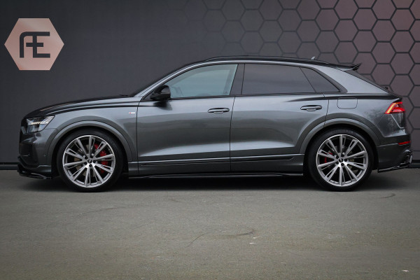 Audi Q8 60 TFSI e quattro Pro Line S Competition ADAPTIVE CRUISE | MASSAGE | STOELVERKOELING & VERWARMING | AERA PACK | STUURVERWARMING | DUBBEL GLAS | TREKHAAK | LEDER | SPORTSTOELEN |