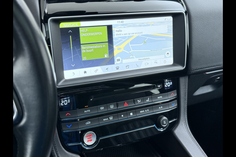 Jaguar F-Pace 2.0D AWD AUT-8 Portfolio Leer Pano-Dak Digitaal Dashboard Camera Meridian®-Audio Navi 4-Zone Ecc Android Auto Apple Carplay Pdc Stoel+Achterbankverwarming Elek.Stoelen+Memory Lmv 19" Bi-xenon Blind Spot Keyless Elek.Achterklep Origineel Nederlandse Auto Nieuwprijs  €87.786,- Zeer compleet!