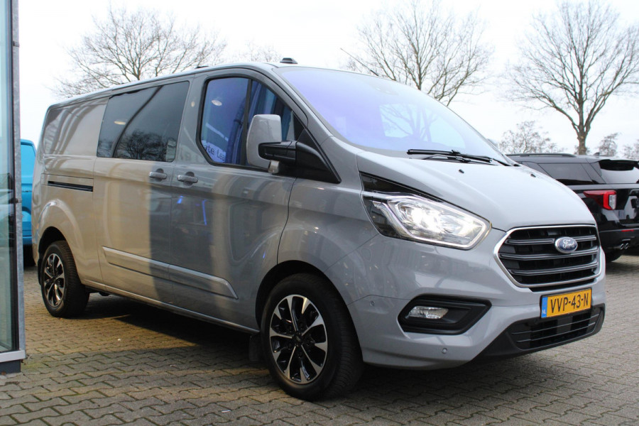 Ford Transit Custom 300 2.0 TDCI L2H1 Limited DC | Trekhaak | Stoelverwarming | Cruise Control | Camera | Allesdragers |