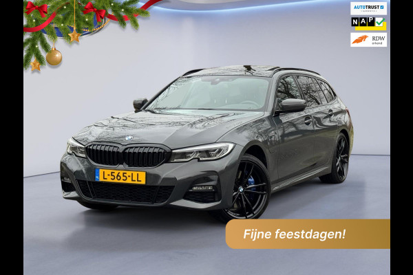 BMW 3 Serie Touring 330e M sport individual, dravitgrau, panoramadak ,laser,elec bedienbare trekhaak, vol opties, nl auto met nap