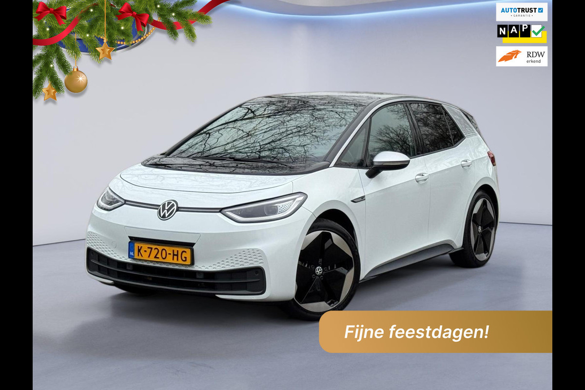 Volkswagen ID.3 First Max 58 kWh, panoramadak, camera, 20 inch, stoelverwarming, parelmoer, 1 e eigenaar, NL auto met nap