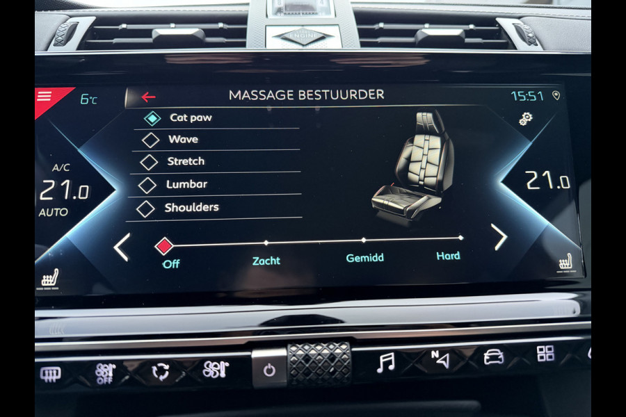 DS Ds 7 Crossback 300pk 4x4 Louvre (Trekhaak - Leder incl verwarming/massage/koeling/geheugen - 20" incl 4S - Elektrische Klep - Focal Electra - C