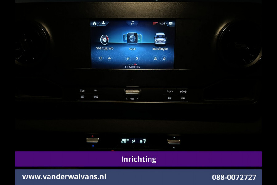 Mercedes-Benz Sprinter 314 CDI 143pk L2H1 inrichting Euro6 Airco | Camera | Navigatie | Trekhaak 2800kg Cruisecontrol, Bijrijdersbank, leder