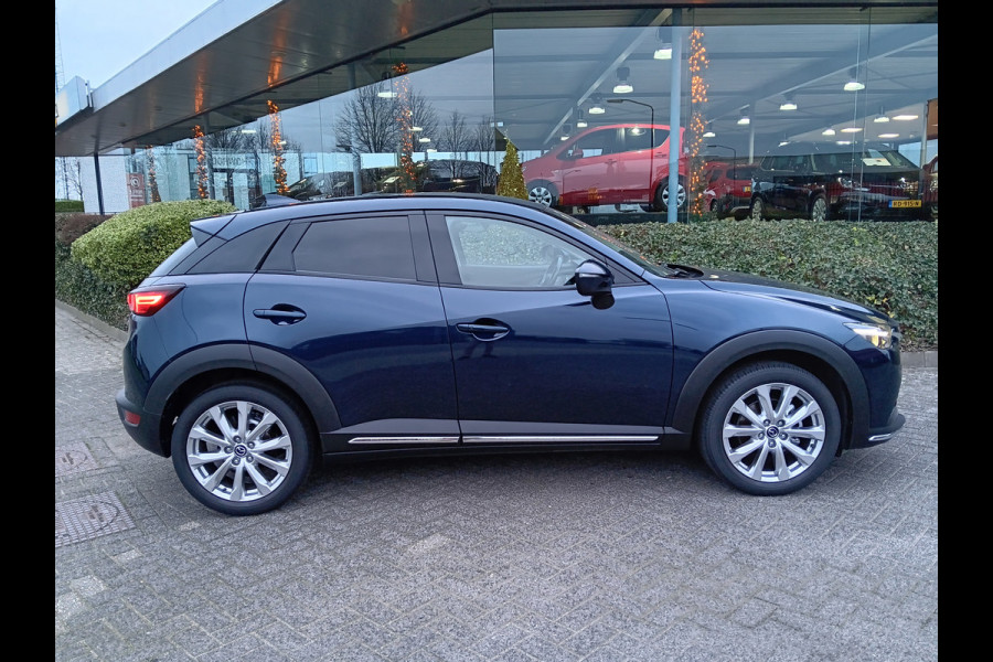 Mazda CX-3 2.0 SkyActiv-G 120 GT-M Line AUTOMAAT, Navi, Clima, Head-up, 18" etc. incl. 12 MND BOVAGGARANTIE