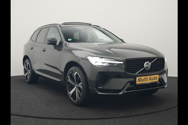 Volvo XC60 T6 Plug in Hybrid LONG RANGE AWD R-Design 350pk Dealer O.H. PHEV | Panodak | 360 Camera | Luxe Lederen Sportstoelen Memory & Ventilatie | 21" L.M | Google Maps | Keyless | Verwarmde Stoelen & Stuur | Virtual |  DAB |