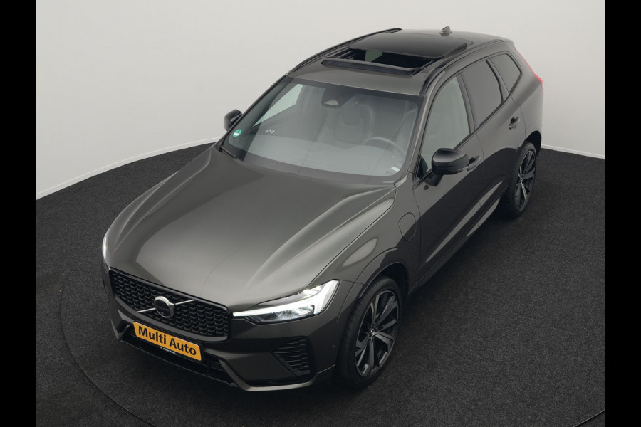 Volvo XC60 T6 Plug in Hybrid LONG RANGE AWD R-Design 350pk Dealer O.H. PHEV | Panodak | 360 Camera | Luxe Lederen Sportstoelen Memory & Ventilatie | 21" L.M | Google Maps | Keyless | Verwarmde Stoelen & Stuur | Virtual |  DAB |