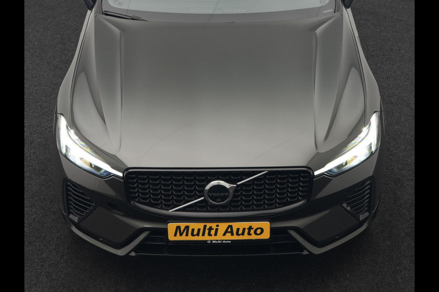 Volvo XC60 T6 Plug in Hybrid LONG RANGE AWD R-Design 350pk Dealer O.H. PHEV | Panodak | 360 Camera | Luxe Lederen Sportstoelen Memory & Ventilatie | 21" L.M | Google Maps | Keyless | Verwarmde Stoelen & Stuur | Virtual |  DAB |