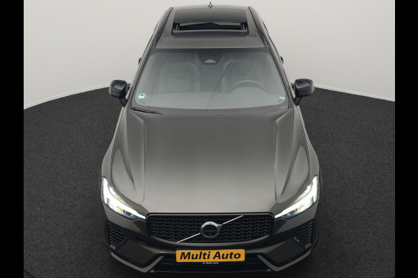 Volvo XC60 T6 Plug in Hybrid LONG RANGE AWD R-Design 350pk Dealer O.H. PHEV | Panodak | 360 Camera | Luxe Lederen Sportstoelen Memory & Ventilatie | 21" L.M | Google Maps | Keyless | Verwarmde Stoelen & Stuur | Virtual |  DAB |