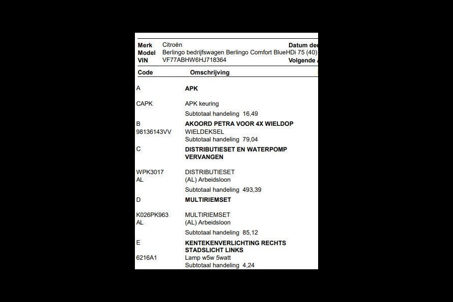 Citroën Berlingo bestel 1.6 BlueHDI 75 Club Economy