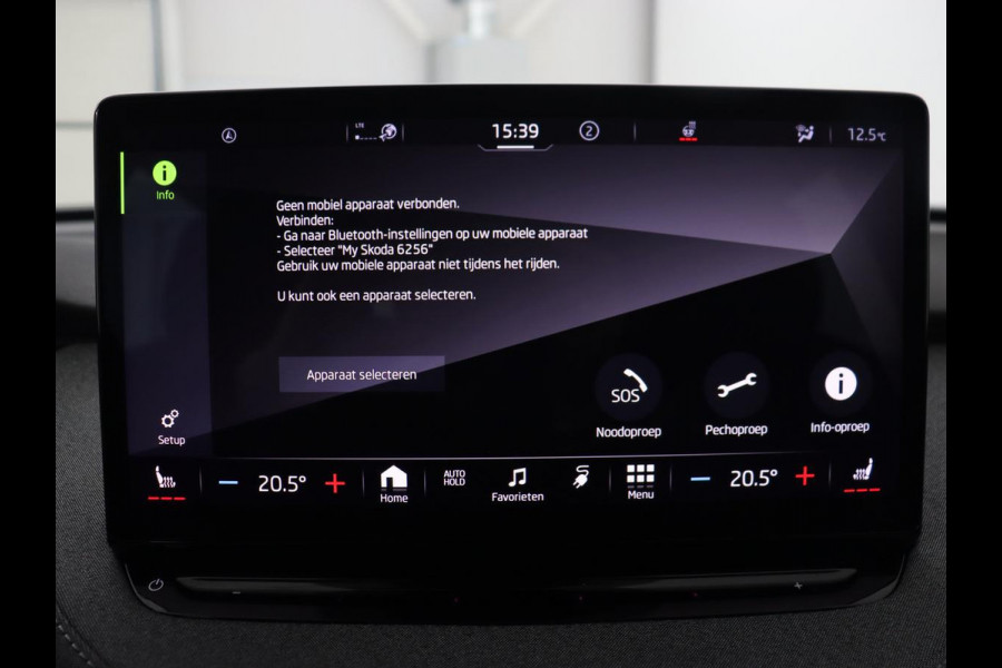 Škoda ENYAQ iV 80 | Stoel & stuurverwarming | Carplay | Keyless | Navigatie | Camera | Half leder | Cruise control | Full LED | Parkeerhulp