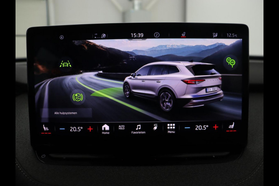 Škoda ENYAQ iV 80 | Stoel & stuurverwarming | Carplay | Keyless | Navigatie | Camera | Half leder | Cruise control | Full LED | Parkeerhulp