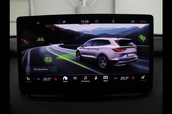 Škoda ENYAQ iV 80 | Stoel & stuurverwarming | Carplay | Keyless | Navigatie | Camera | Half leder | Cruise control | Full LED | Parkeerhulp