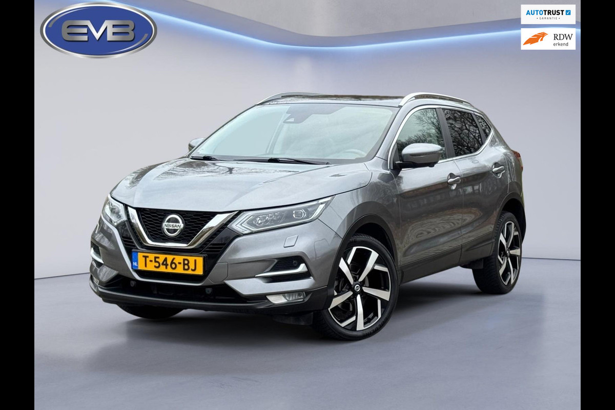 Nissan QASHQAI 1.3 DIG-T 158pk TEKNA + AUTOMAAT, panoramadak, luxe lederen interieur, 360 camera, stoelverwarming