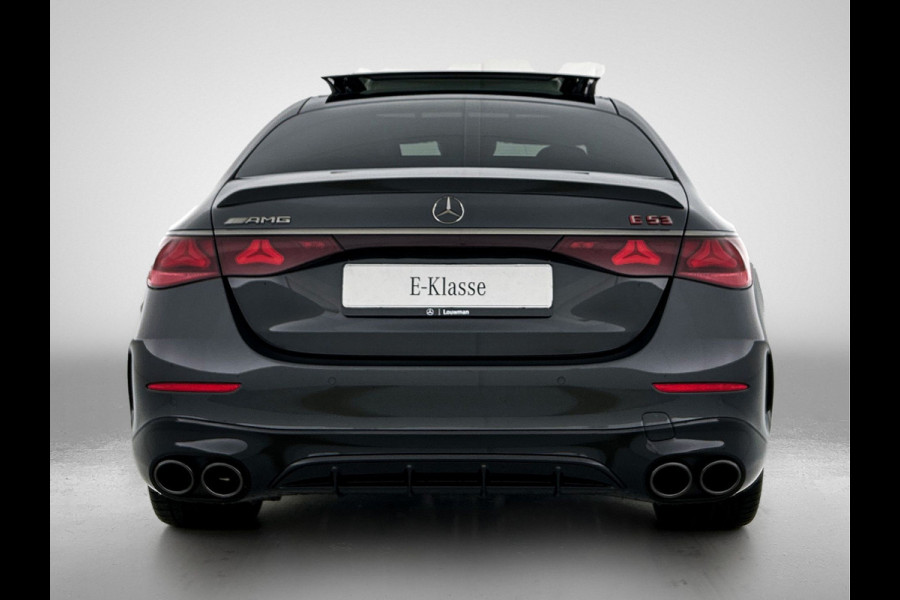 Mercedes-Benz E-Klasse AMG 53 4MATIC+ Night Edition | Premium Plus pakket | AMG DYNAMIC PLUS pakket | Rijassistentiepakket Plus | Achterassturing | 21 inch AMG velgen | Digital Light | Winterpakket | 360° camera | Burmester® 4D sound system | Head-up display | Stoelventilatie voor |