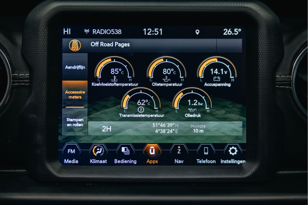 Jeep Wrangler Unlimited 4xe 380 Rubicon Dikke Custom Made Jeep Wrangler, Cabrio top elektrische bedienbaar.