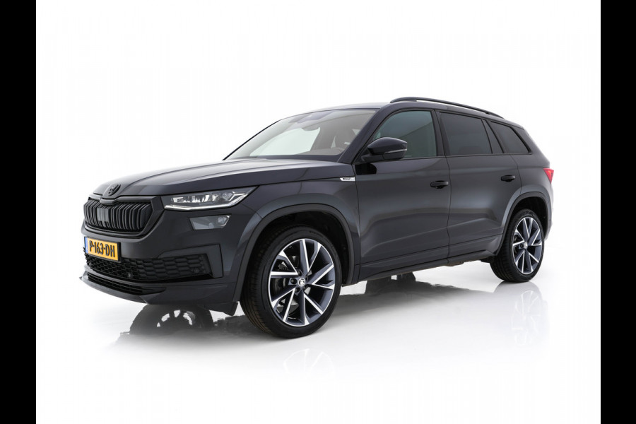 Škoda Kodiaq 1.5 TSI Sportline Business [ 7-Pers. ] (INCL-BTW) Aut. *LEATHER-MICROFIBRE | FULL-LED | ADAPTIVE-CRUISE | MEMORY-PACK | DIGI-COCKPIT | NAVI-FULLMAP | CAMERA | DAB+ | AMBIENT-LIGHT | KEYLESS | CARPLAY | PRIVACY-GLASS| TOWBAR | 20''