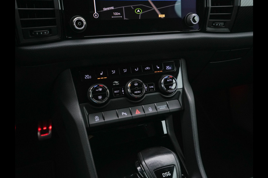 Škoda Kodiaq 1.5 TSI Sportline Business [ 7-Pers. ] (INCL-BTW) Aut. *LEATHER-MICROFIBRE | FULL-LED | ADAPTIVE-CRUISE | MEMORY-PACK | DIGI-COCKPIT | NAVI-FULLMAP | CAMERA | DAB+ | AMBIENT-LIGHT | KEYLESS | CARPLAY | PRIVACY-GLASS| TOWBAR | 20''