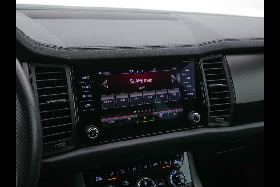 Škoda Kodiaq 1.5 TSI Sportline Business [ 7-Pers. ] (INCL-BTW) Aut. *LEATHER-MICROFIBRE | FULL-LED | ADAPTIVE-CRUISE | MEMORY-PACK | DIGI-COCKPIT | NAVI-FULLMAP | CAMERA | DAB+ | AMBIENT-LIGHT | KEYLESS | CARPLAY | PRIVACY-GLASS| TOWBAR | 20''