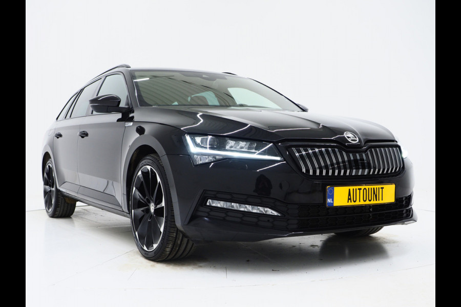 Škoda Superb Combi 1.4 TSI iV Sportline 218PK | Sportstoelen | Trekhaak | Camera | Memory | Sfeer | Keyless | Adaptive Cruise