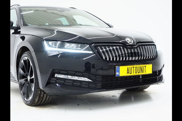 Škoda Superb Combi 1.4 TSI iV Sportline 218PK | Sportstoelen | Trekhaak | Camera | Memory | Sfeer | Keyless | Adaptive Cruise