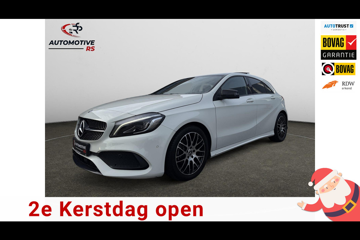 Mercedes-Benz A-Klasse 180 AMG-Line Pano Sportstoelen Led Navi Camera Parkeersensor V+A Cruise Control Sfeerverlichting