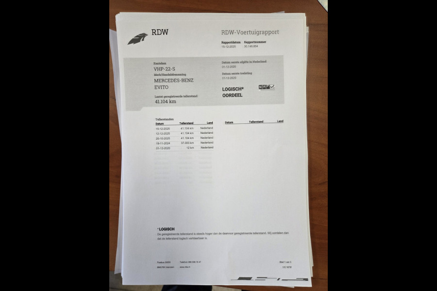 Mercedes-Benz eVito eVito Lang Launch Edition 41 kWh Airco ZONDER KRASSEN OF DEUKEN