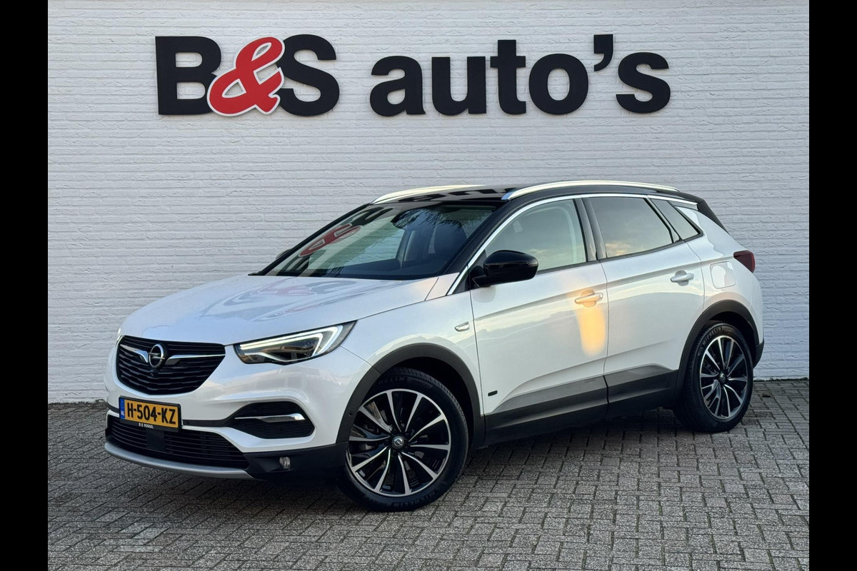 Opel Grandland X 1.6 Turbo Hybrid4 Ultimate AWD Climate Cruise Stoelverwarming/-ventilatie Navi Sensoren+camera Apple / Android
