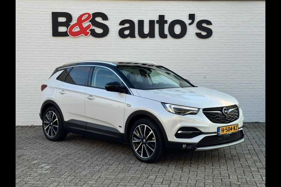 Opel Grandland X 1.6 Turbo Hybrid4 Ultimate AWD Climate Cruise Stoelverwarming/-ventilatie Navi Sensoren+camera Apple / Android