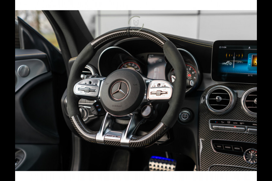 Mercedes-Benz C-Klasse Coupé AMG 63 S Ceramic|Matte lak|Aerodynamica|Full Carbon|Performance stoelen|Burmester|BTW