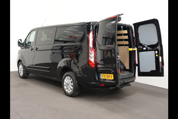Ford Transit Custom 130pk Automaat L2H1 Limited Raptor Edition Dubbele Cabine | 2x Schuifdeur | Navigatie | Airco | Cruise control | Trekhaak | Parkeersensoren