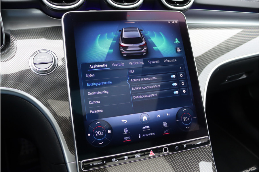 Mercedes-Benz C-Klasse Estate 300 e AMG Line Aut9 | Distronic | Trekhaak | Panoramadak | Verwarmd Stuurwiel | Keyless Go | Surround Camera | High Perf. LED |