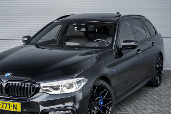 BMW 5 Serie Touring 530i High Ex M-Sport Pano HUD Camera Memory Seats