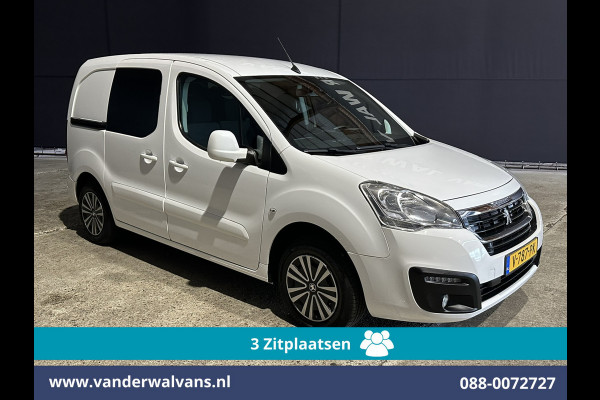 Peugeot Partner 1.6 BlueHDi L1H1 Euro6 Airco | 3-Zits | Navigatie | Apple Carplay | Cruisecontrol Parkeersensoren, zijdeur, bijrijdersbank