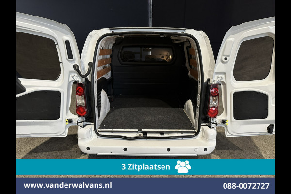 Peugeot Partner 1.6 BlueHDi L1H1 Euro6 Airco | 3-Zits | Navigatie | Apple Carplay | Cruisecontrol Parkeersensoren, zijdeur, bijrijdersbank