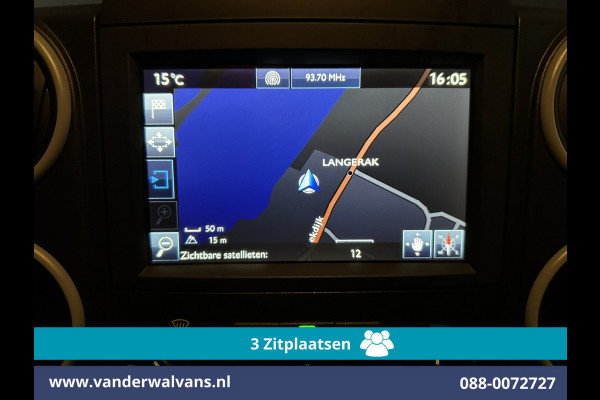 Peugeot Partner 1.6 BlueHDi L1H1 Euro6 Airco | 3-Zits | Navigatie | Apple Carplay | Cruisecontrol Parkeersensoren, zijdeur, bijrijdersbank