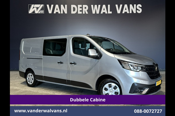 Renault Trafic 2.0 BluedCi 131pk L2H1 Dubbele Cabine Fabrieksgarantie Euro6 Airco | 6-Zits | Navigatie | LED | Camera | Cruisecontrol 2500kg Trekhaak, Parkeersensoren