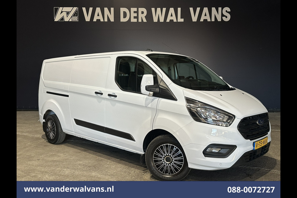 Ford Transit Custom 2.0 TDCI 131pk L2H1 Euro6 Airco | LED | Apple Carplay | Cruisecontrol | 2800kg Trekhaak Parkeersensoren, Stoelverwarming, Verwarmde voorruit, Bijrijdersbank