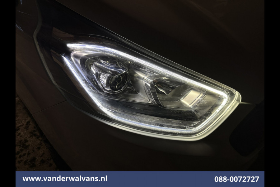 Ford Transit Custom 2.0 TDCI 131pk L2H1 Euro6 Airco | LED | Apple Carplay | Cruisecontrol | 2800kg Trekhaak Parkeersensoren, Stoelverwarming, Verwarmde voorruit, Bijrijdersbank
