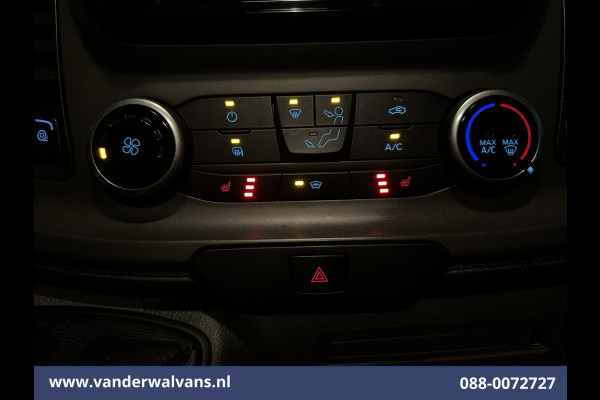 Ford Transit Custom 2.0 TDCI 131pk L2H1 Euro6 Airco | LED | Apple Carplay | Cruisecontrol | 2800kg Trekhaak Parkeersensoren, Stoelverwarming, Verwarmde voorruit, Bijrijdersbank