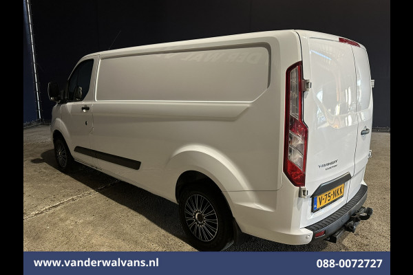Ford Transit Custom 2.0 TDCI 131pk L2H1 Euro6 Airco | LED | Apple Carplay | Cruisecontrol | 2800kg Trekhaak Parkeersensoren, Stoelverwarming, Verwarmde voorruit, Bijrijdersbank