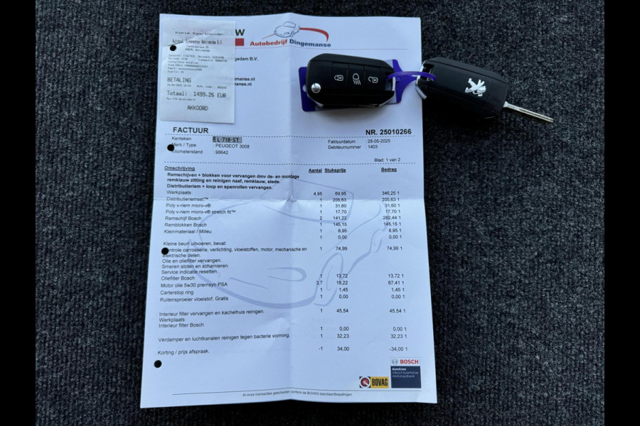 Peugeot 3008 1.2 Allure Automaat Cruise Carplay Stoelver. NAP