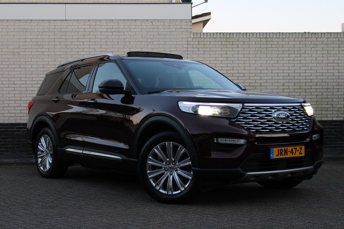 Ford Explorer 3.0 V6 EcoBoost PHEV Platinum | Panoramadak | Leder | Massage | B&O
