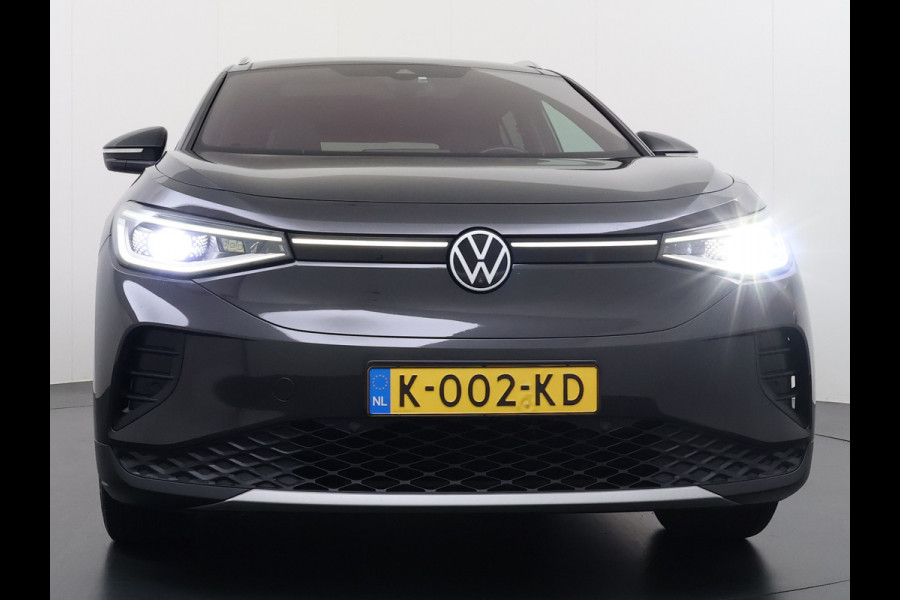 Volkswagen ID.4 Max 77kWh SOH 90% Warmtepomp Ergo Comfort Stoelen Trekhaak 360°Camera Panoramadak Adap.Cruise Navi Ecc Apple Carplay Android Aut Memory Stoel+Stuurverwarming Lmv 21" DAB Elek.Stoelen+Achterklep Voorruitverwarming Matrix Led Origineel Nederlandse Super Compleet! Auto Nieuwprijs  €57.932,-
