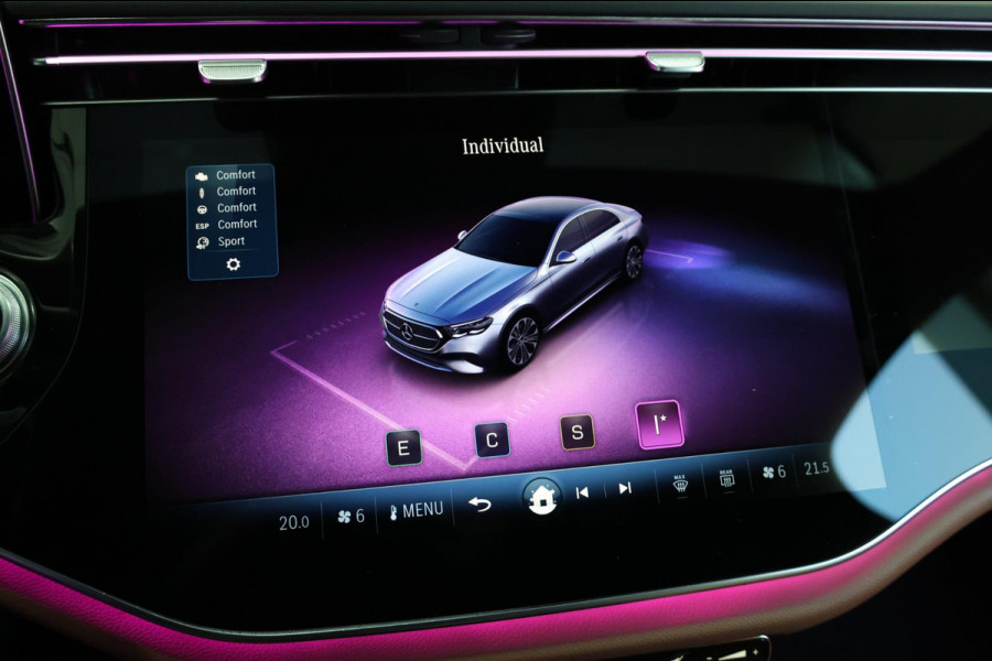 Mercedes-Benz E-Klasse 450 4MATIC AMG Line NIGHT/ACHTERAS.B/HUD/SOFT/PANO/LEER+VERKOELING/360/ACC/ECC/FABRIEKSGARANTIE!