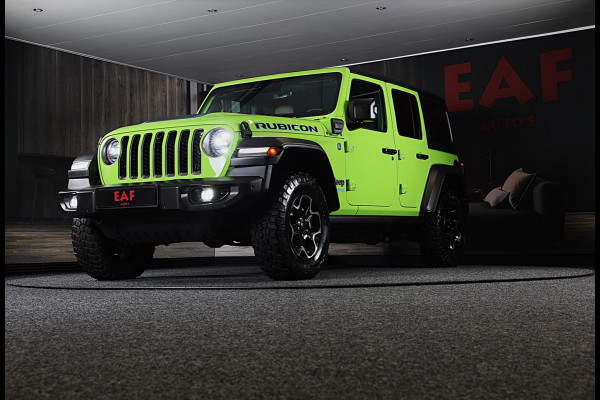 Jeep Wrangler Unlimited 4xe 380 RUBICON / 360 Camera / Leder / Acc / Dode Hoek / Cognac Leder / Navi / Led / Pdc / 17 Inch