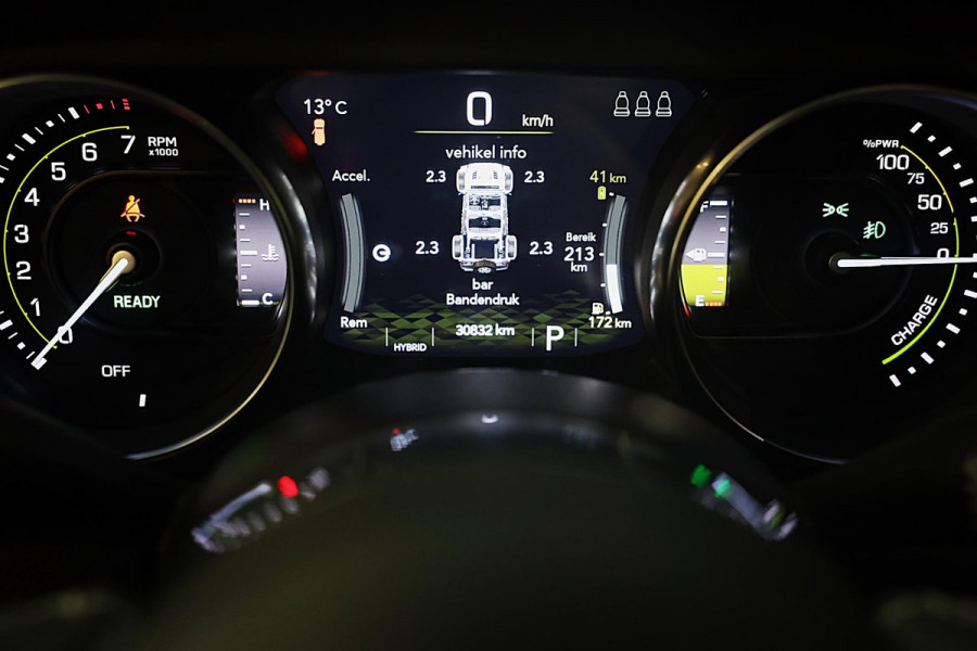 Jeep Wrangler Unlimited 4xe 380 RUBICON / 360 Camera / Leder / Acc / Dode Hoek / Cognac Leder / Navi / Led / Pdc / 17 Inch